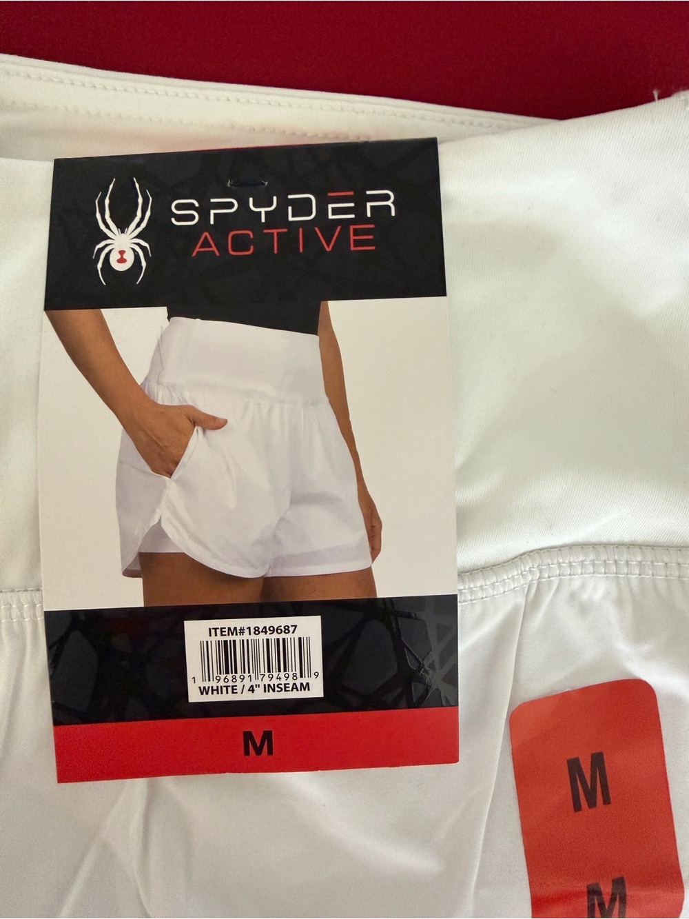 Spyder White Athletic Performance Shorts women’s size medium
